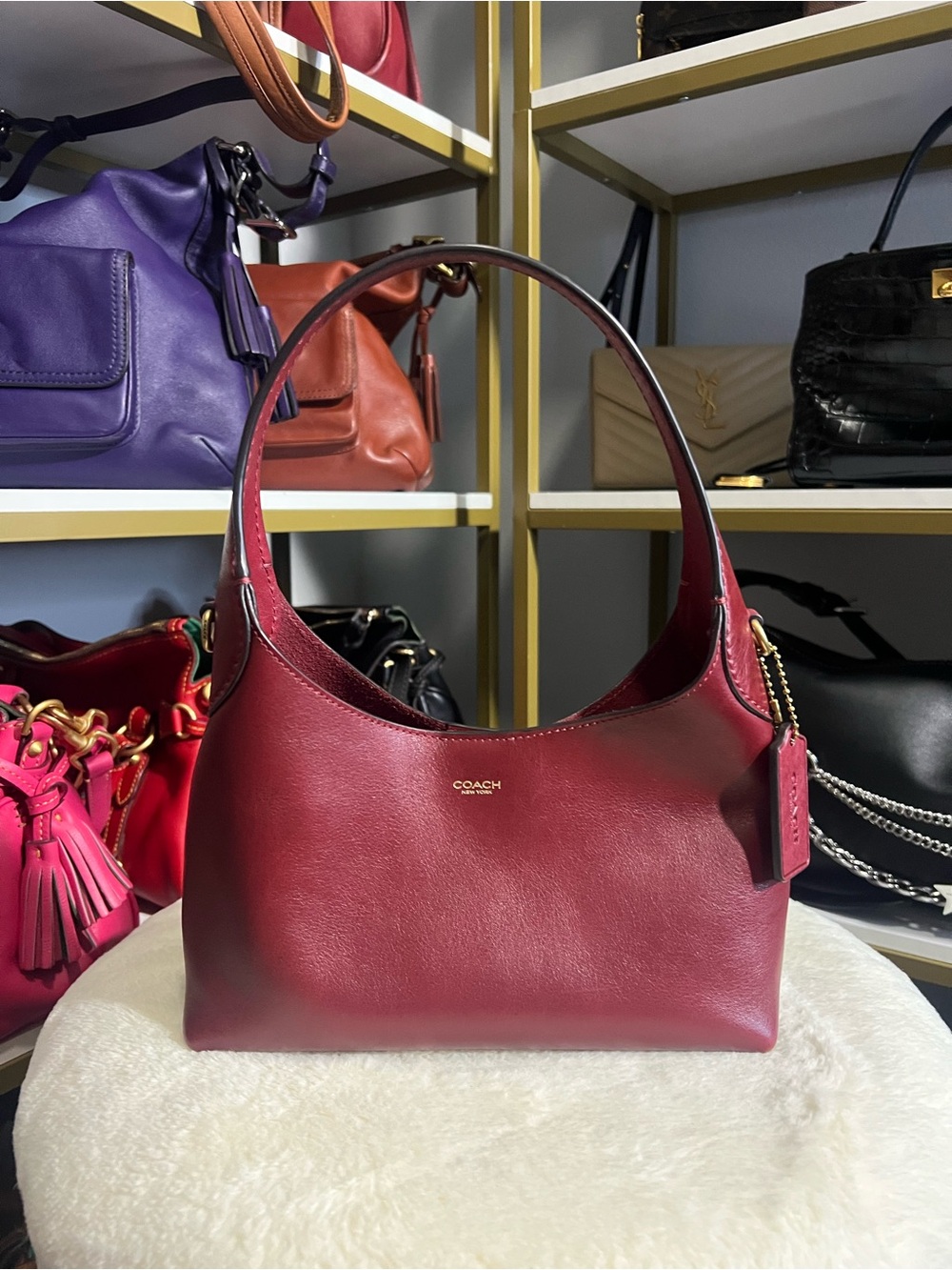 Coach Brooklyn 23 Dark Ruby